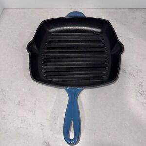Crofton Enameled Cast Iron Square Griddle Skillet -11" Diameter